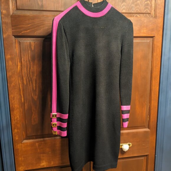 High End Designer Dress - Black & Pink - Picture 5 of 7